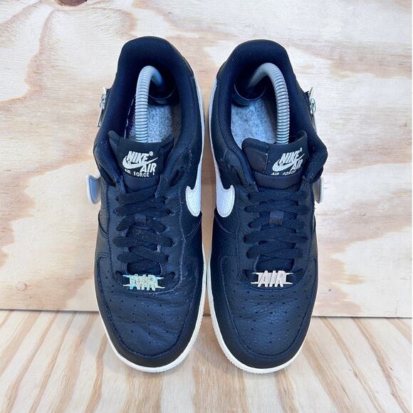 Nike - Air Force 1 '07 PRM Zip- Sneakers - Black - Men's - 8 - CW6558-001 - Picture 7 of 9